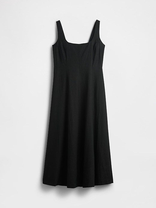 Image number 6 showing, Linen-Blend Square-Neck Maxi Dress