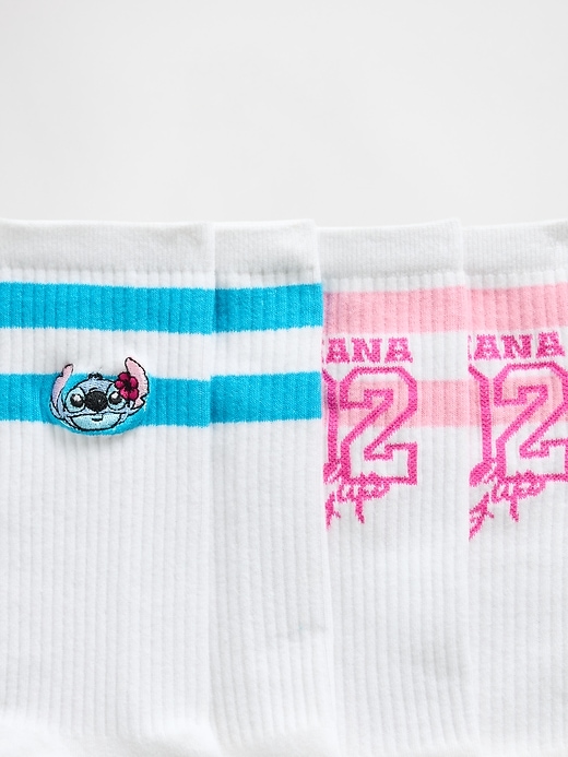 Image number 2 showing, Lilo & Stitch Adult Crew Socks (2-Pack)