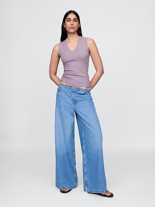 Image number 2 showing, Sheer Modern Rib Tank Top