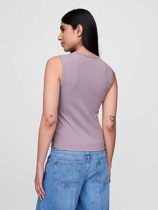 Image number 3 showing, Sheer Modern Rib Tank Top