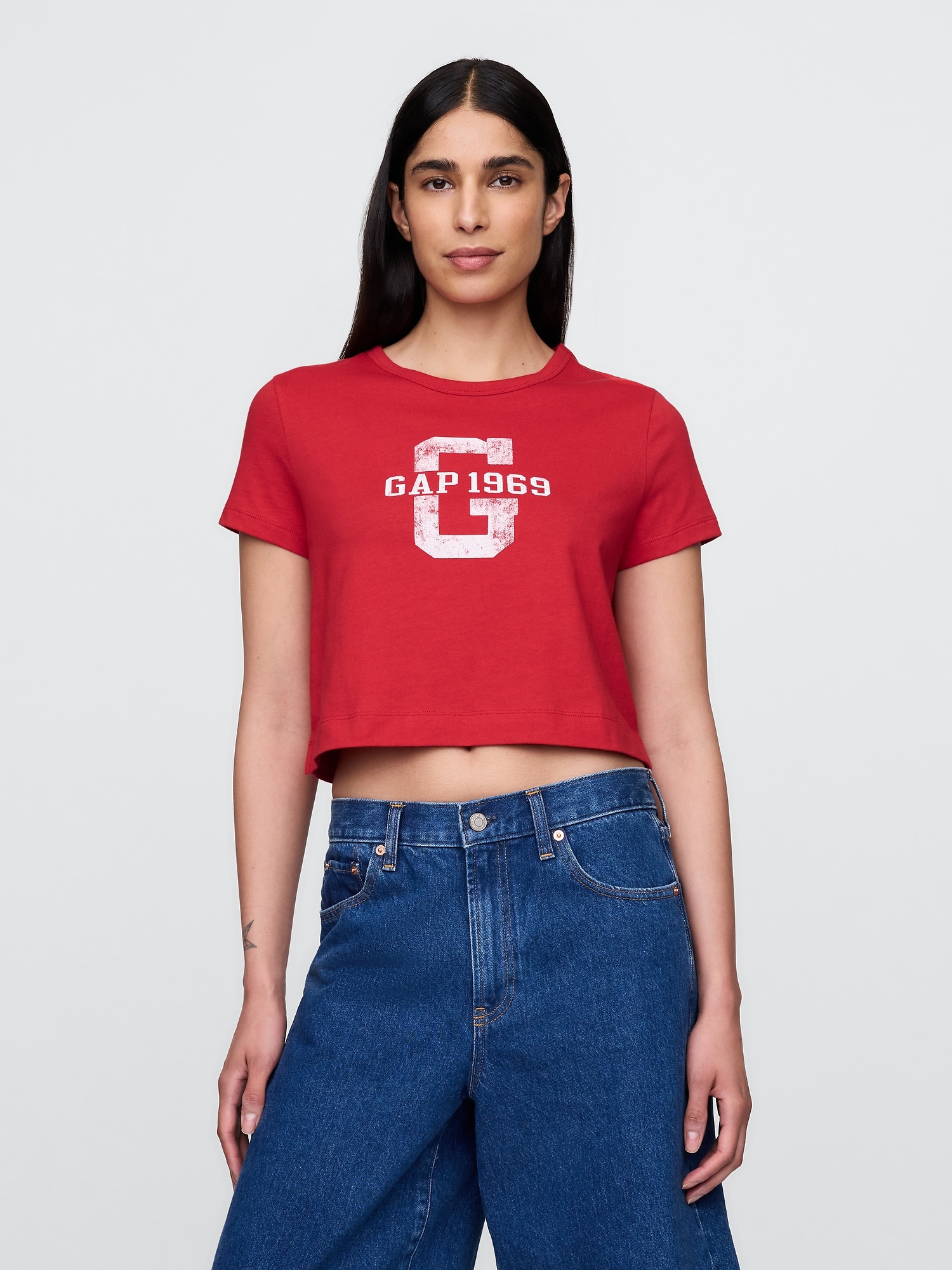 Organic Cotton VintageSoft Cropped T-Shirt