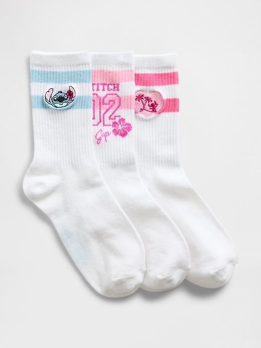 View large product image 1 of 1. Lilo & Stitch Kids Crew Socks (3-Pack)