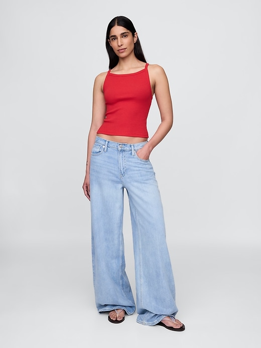 Image number 2 showing, Modern Apron-Neck Cropped Tank Top
