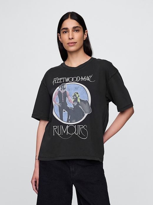 Image number 5 showing, Heavyweight Cropped Fleetwood Mac Graphic T-Shirt