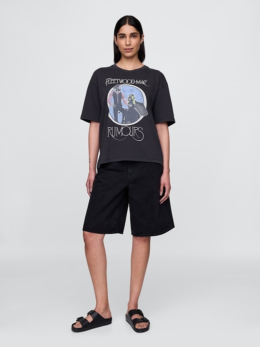 Image number 6 showing, Heavyweight Cropped Fleetwood Mac Graphic T-Shirt