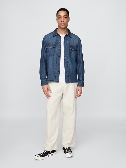 Image number 2 showing, Embroidered Denim Shirt