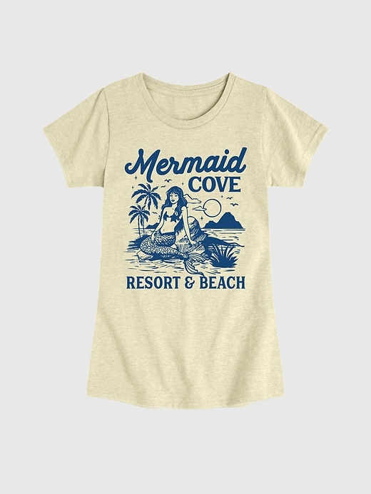 Image number 1 showing, Kids Mermaid Cove Fitted Short Sleeve T-Shirt