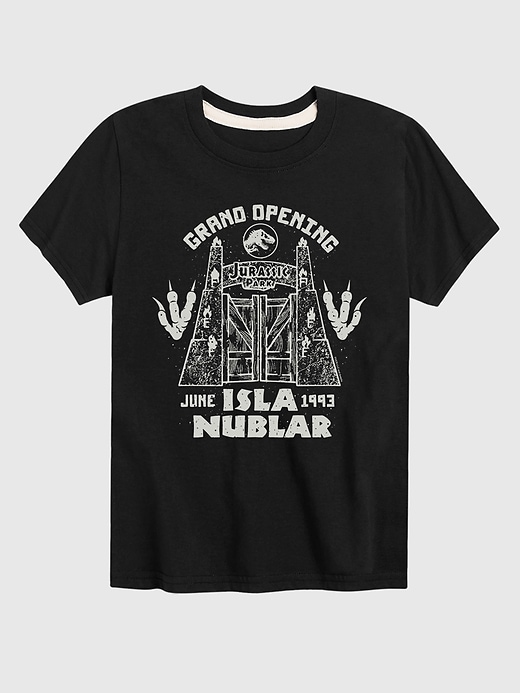 Image number 1 showing, Kids Jurassic Park Isla Nublar Grand Opening Short Sleeve T-Shirt