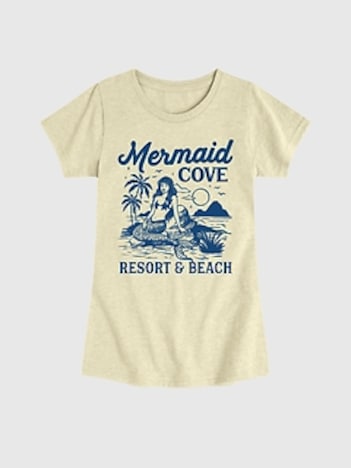 Kids Mermaid Cove Fitted Short Sleeve T-Shirt