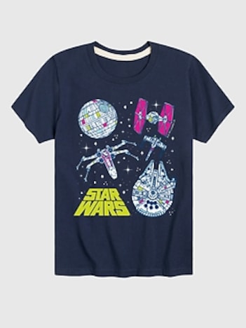 Kids Star Wars Ships Short Sleeve T-Shirt