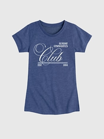 Kids Sunday Gymnastics Club Fitted Short Sleeve T-Shirt