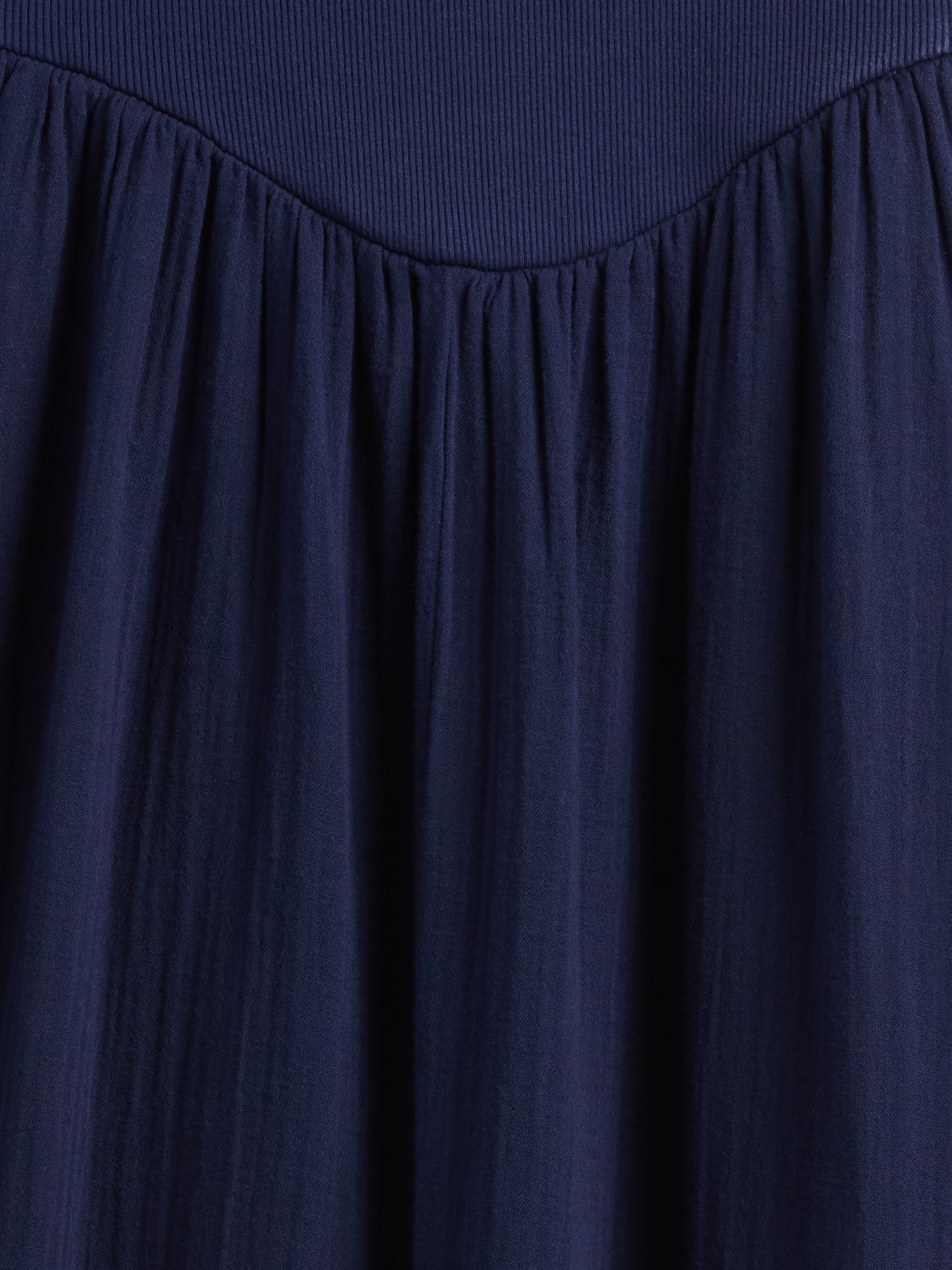Женское платье Gap Cotton Gauze Mixed Media Maxi, цвет: Тёмно-синий — фото 4