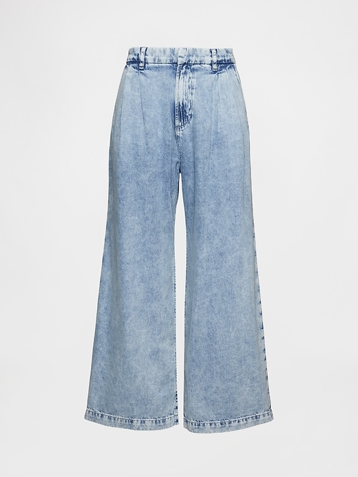 Image number 8 showing, 365 High Rise UltraSoft Denim Pleated Ankle Trousers