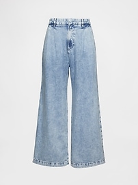 365 High Rise UltraSoft Denim Pleated Ankle Trousers