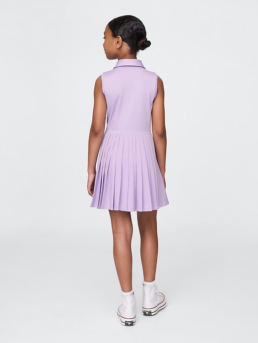 Image number 3 showing, Kids Pleated Active Polo Dress
