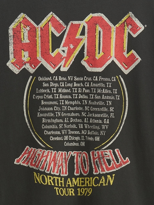 Image number 4 showing, AC/DC 1979 Tour Relaxed Graphic T-Shirt