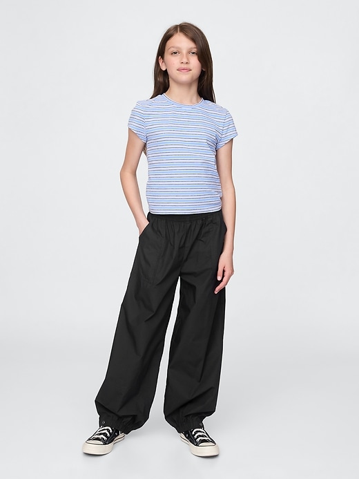 Image number 1 showing, Kids Poplin Baggy Joggers