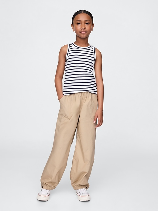 Image number 1 showing, Kids Poplin Baggy Joggers