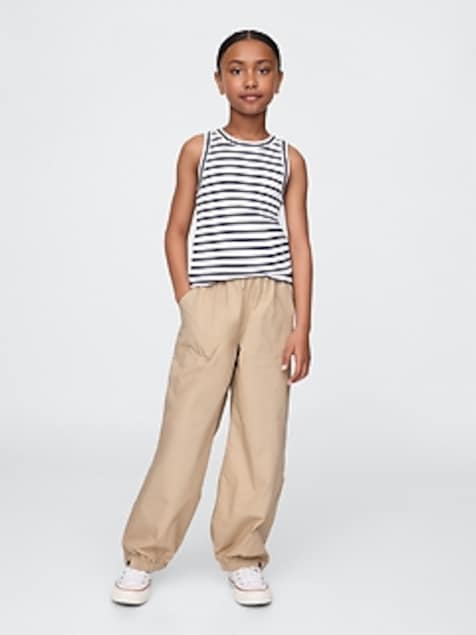 Kids Poplin Baggy Joggers
