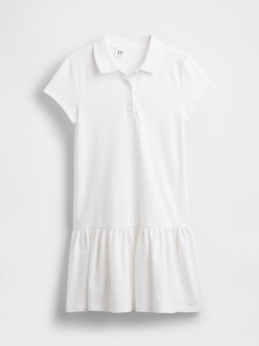Image number 2 showing, Kids Uniform Drop-Waist Polo Dress