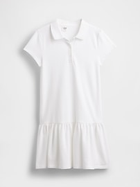 Kids Uniform Drop-Waist Polo Dress