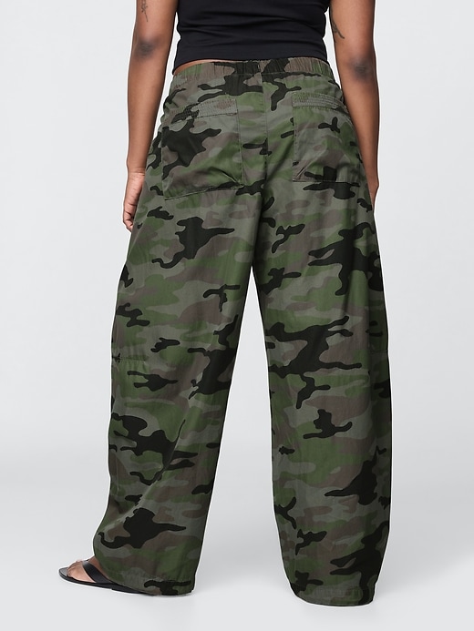Image number 6 showing, Mid Rise Barrel Parachute Pants