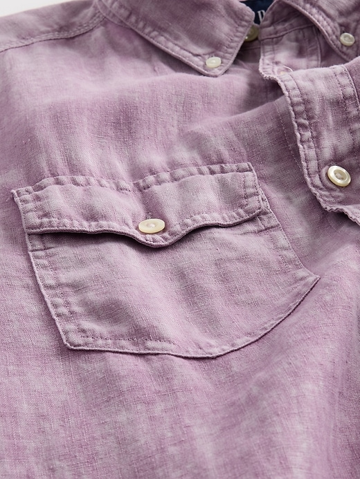 Image number 2 showing, 100% Linen Classic Shirt