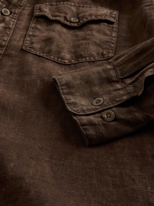 Image number 2 showing, 100% Linen Classic Shirt