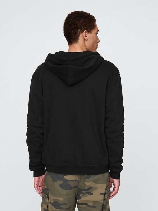 Image number 3 showing, VintageSoft Waffle-Lined Zip Hoodie