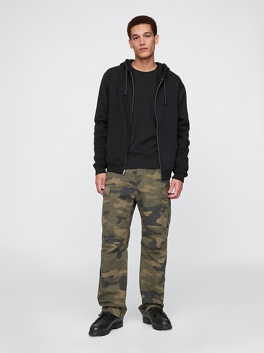 Image number 2 showing, VintageSoft Waffle-Lined Zip Hoodie