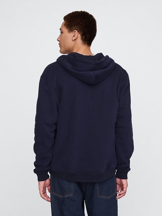Image number 3 showing, VintageSoft Waffle-Lined Zip Hoodie
