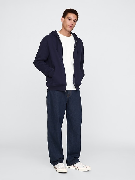 Image number 2 showing, VintageSoft Waffle-Lined Zip Hoodie