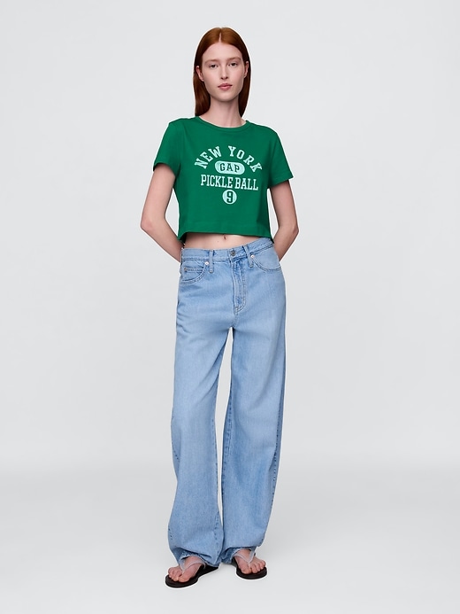 Image number 2 showing, Organic Cotton VintageSoft Cropped T-Shirt