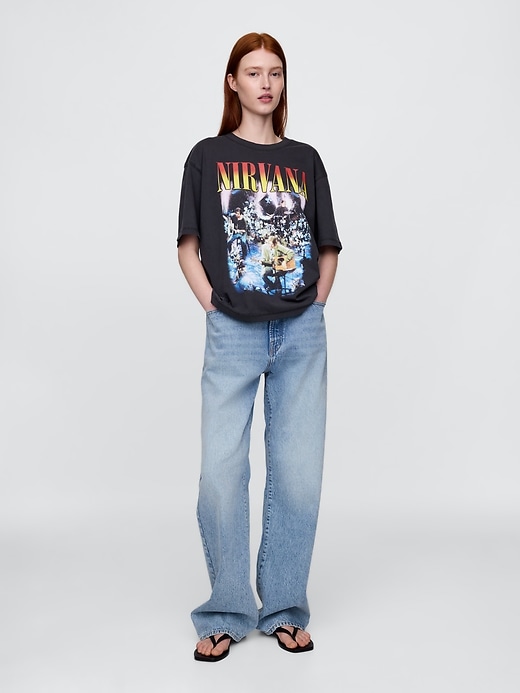 Image number 6 showing, Heavyweight Cropped Nirvana Graphic T-Shirt
