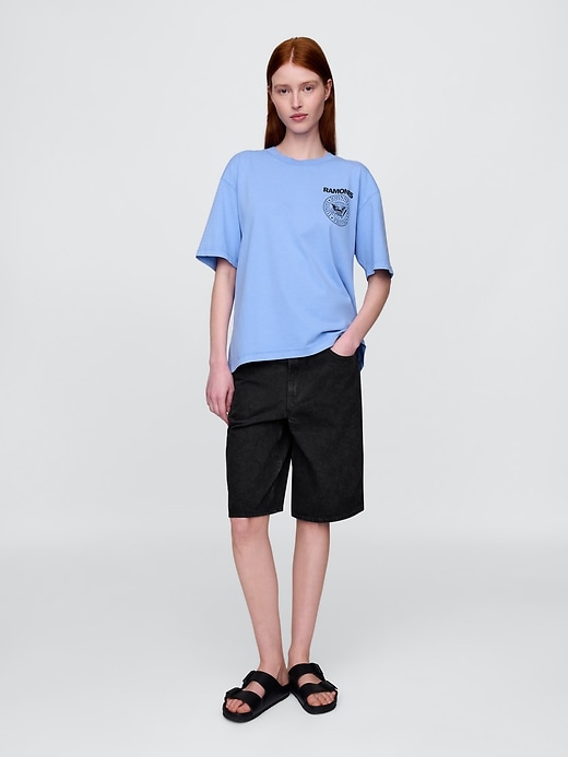 Image number 6 showing, Heavyweight Cropped Ramones Graphic T-Shirt