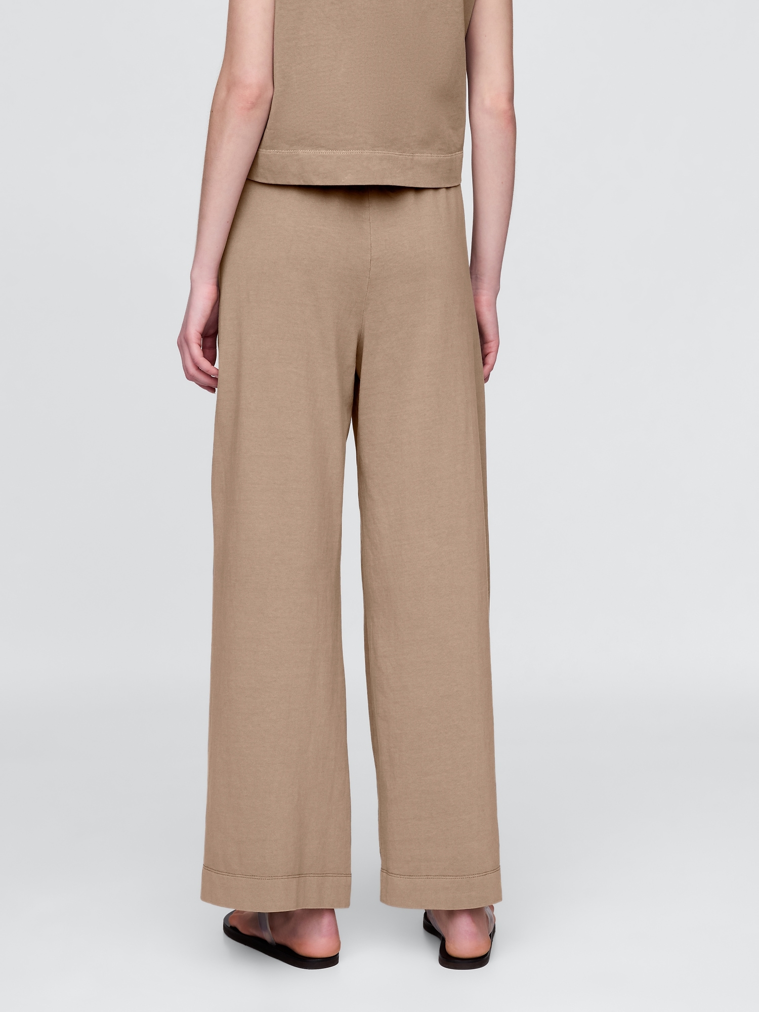 Heavyweight Organic Cotton Wide-Leg Pants | Gap