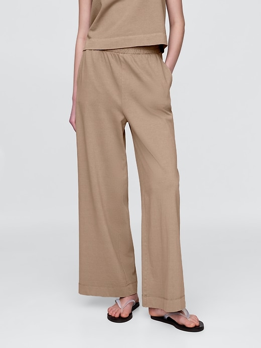 Image number 2 showing, Heavyweight Organic Cotton Wide-Leg Pants