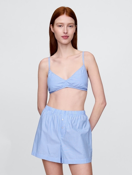 Image number 1 showing, Poplin Triangle Bralette