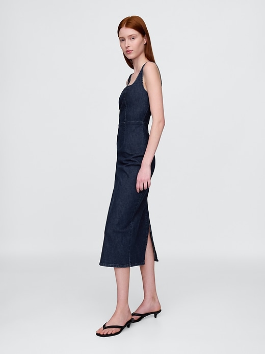 Image number 3 showing, Denim Bodycon Midi Dress
