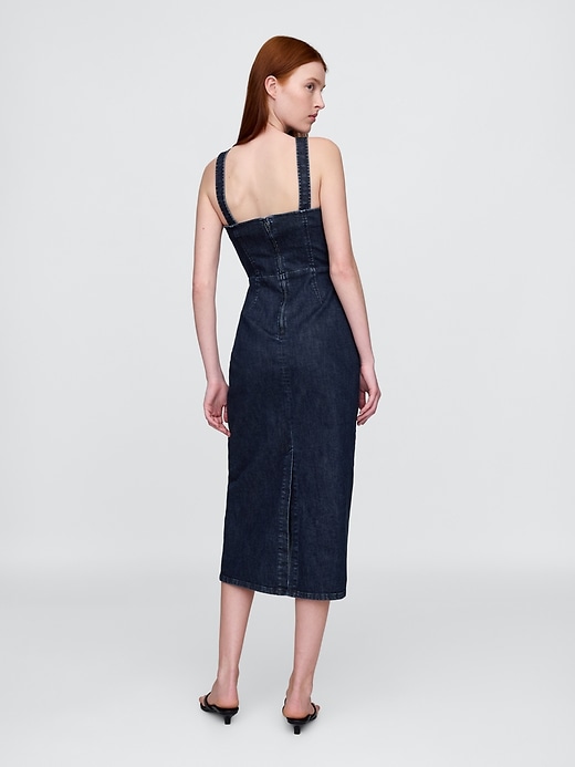 Image number 2 showing, Denim Bodycon Midi Dress