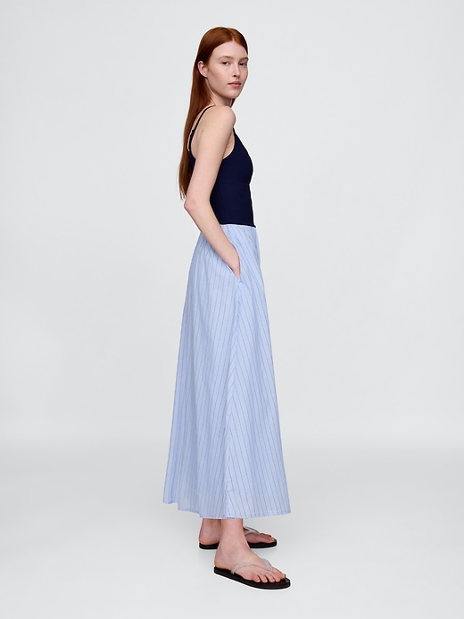 Image number 3 showing, Compact Jersey Mixed Media Maxi Dress