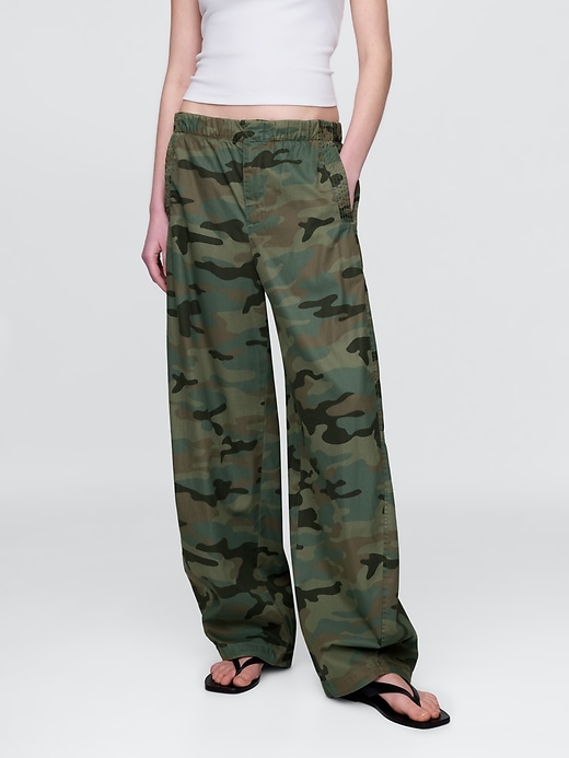 Image number 2 showing, Mid Rise Barrel Parachute Pants