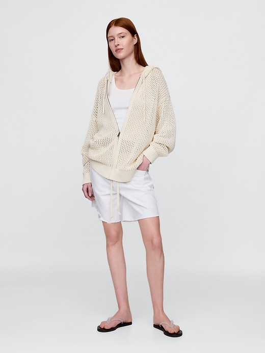 Image number 7 showing, Crochet Zip Hoodie