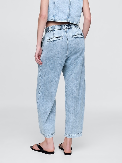 Image number 5 showing, 365 High Rise UltraSoft Denim Pleated Ankle Trousers