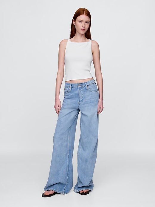Image number 2 showing, Modern Apron-Neck Cropped Tank Top