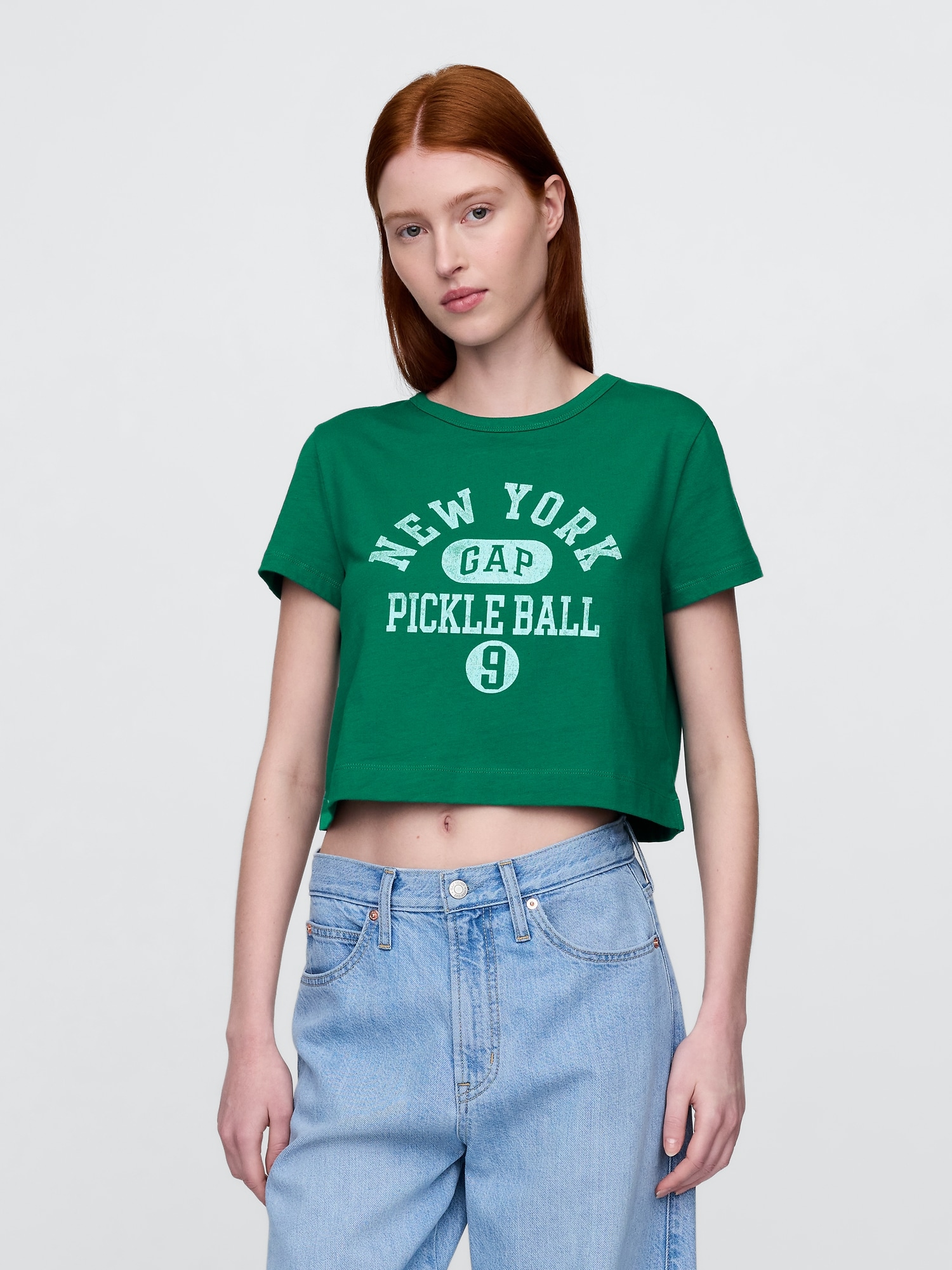 Organic Cotton VintageSoft Cropped T-Shirt