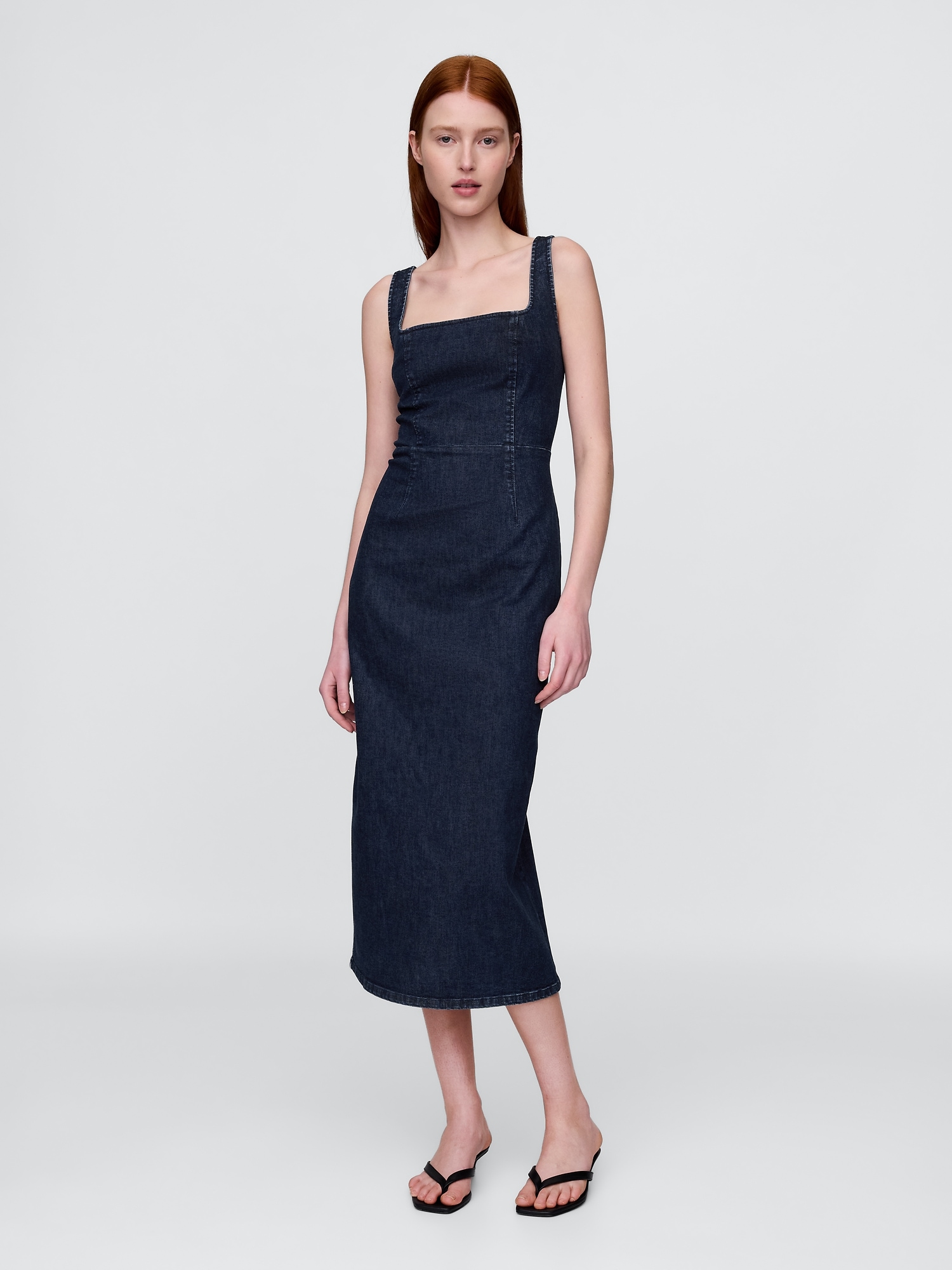 Gap Denim Bodycon Midi Dress