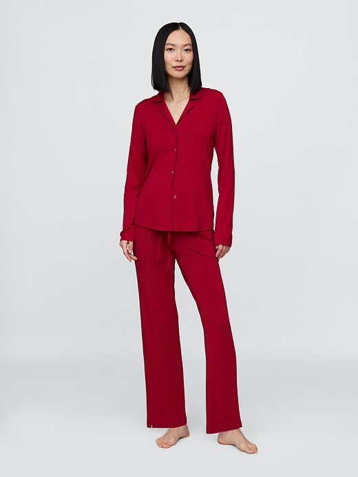 Image number 3 showing, Maternity Modal PJ Shirt