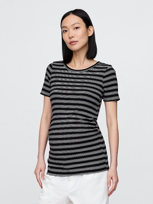 Image number 1 showing, Maternity Modern Crewneck T-Shirt