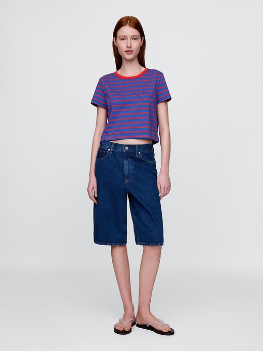 Image number 2 showing, Organic Cotton VintageSoft Cropped T-Shirt